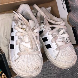 Worn adidas need to be cleaned
